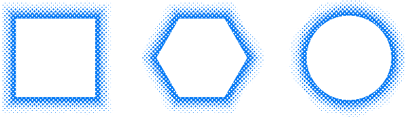 Inicio 4 black halftone geometric frame set 260nw 2594474175 By DTFMaker edited